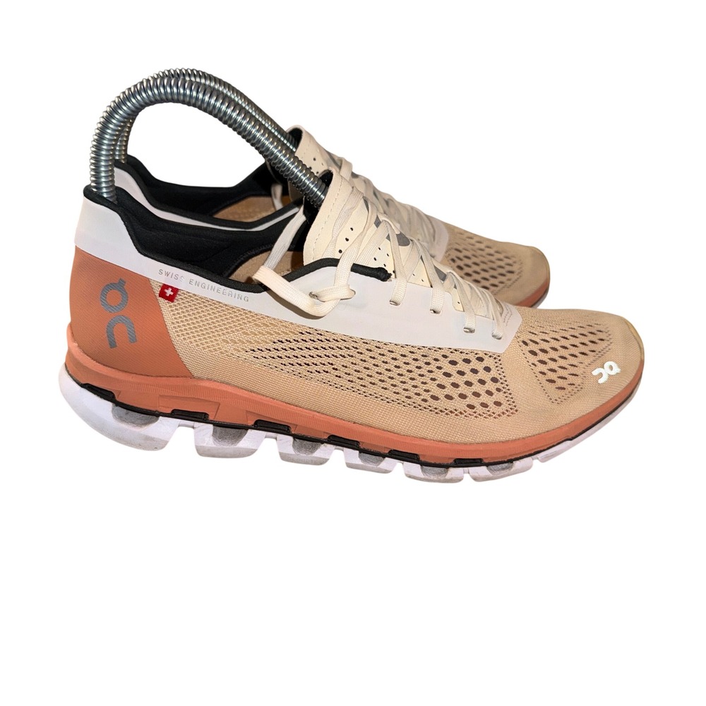 On Running Women's Sneakers in Beige and Coral
